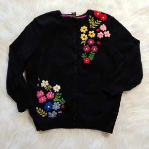 Lucky Brand Embroidered Cardigan
